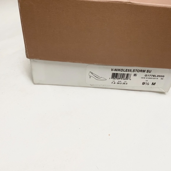 VIA SPIGA NIKOLE 55 LEATHER SUEDE GRAY PUMP HEELS - Picture 13 of 16